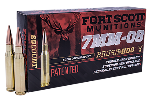Fort Scott 7mm-08 Remington, 120gr, Solid Copper Spun, 20rd Box