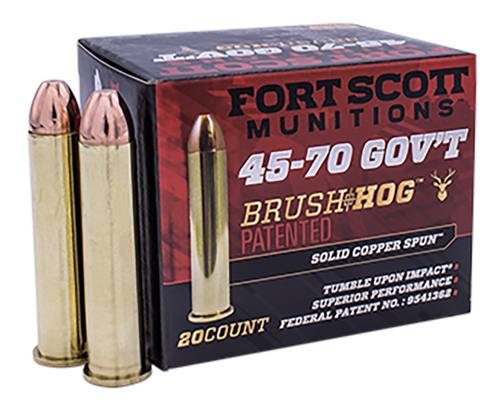 Fort Scott Munitions 45-70 Government, 300gr, Solid Copper Spun, 20rd Box