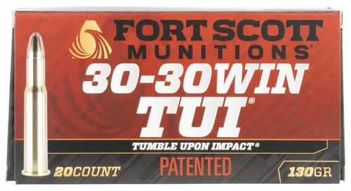 Fort Scott TUI 30-30 Win 130gr, Solid Copper Spun, 20rd Box