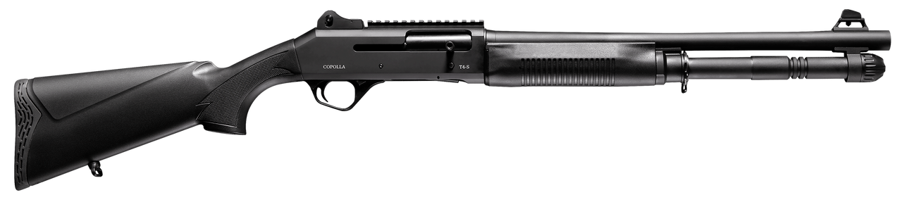 Four Peaks, Copolla T4-S, Semi-automatic, 12 Gauge, 18.5″ Barrel, Black, 5Rd