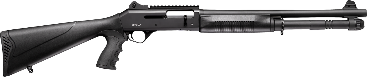 Four Peaks, Copolla T4, Semi-automatic, 12 Gauge, 18.5″ Barrel, Black, Pistol Grip, 5Rd