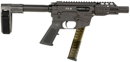 Freedom Ordnance FX-9 9mm, 4″ Barrel, Black, SB Mini Brace, 31rd