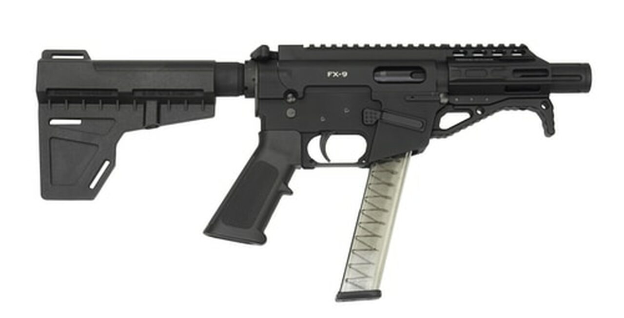Freedom Ordnance FX9 9mm, 4.5″ Barrel, Aluminum Frame, Black, Plastic Grip, Manual Safety, Uses Glock Style Magazines, 31Rd, 1 Magazine