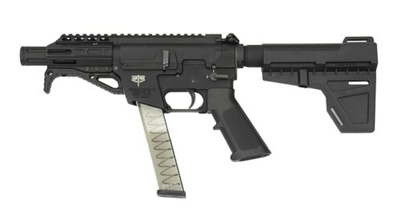 Freedom Ordnance FX9 9mm, 4.5″ Barrel, Aluminum Frame, Black, Plastic Grip, Manual Safety, Uses Glock Style Magazines, 31Rd, 1 Magazine
