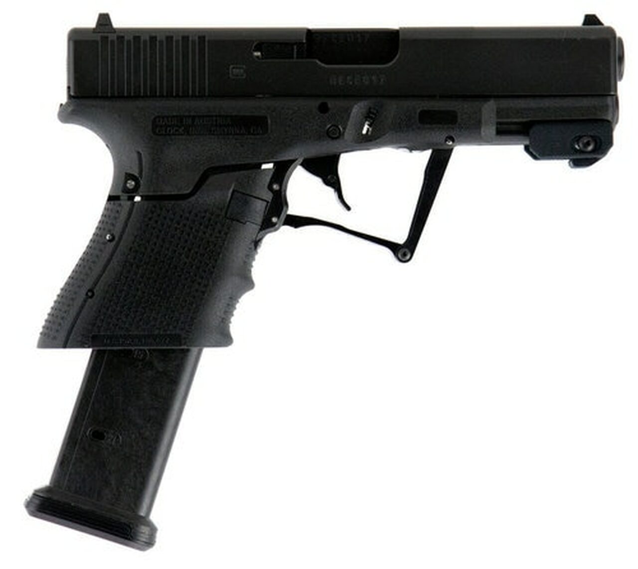 Full Conceal, M3D 19 Gen 4, Safe Action, Foldable Compact Pistol, 9mm, 4.01″ Barrel, Polymer Frame, Matte Finish, 21Rd, 1 Mag, Fixed Sights, Glock OEM Rail
