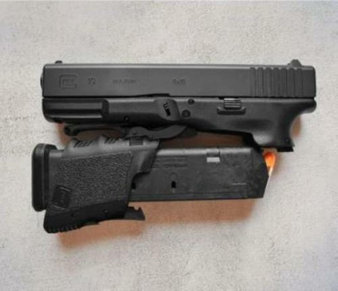 Full Conceal M3DF M3 Folding 9mm Double 4″ Barrel Black Underfolding Polymer Grip Glock 19 Gen 3 Slide