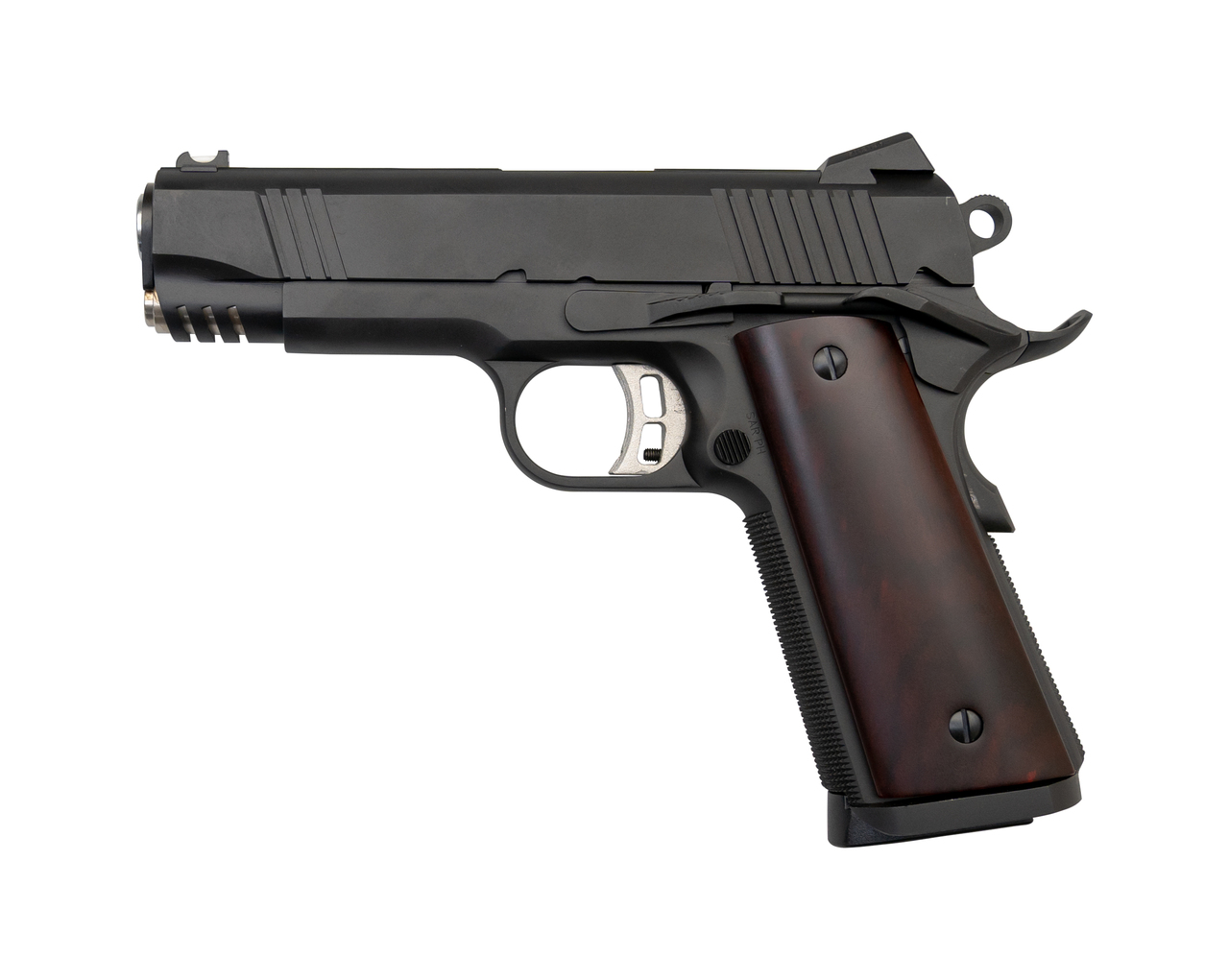 Fusion 1911 Riptide 9mm, 4.25″ Barrel, Novak Sights, Red Cocobolo Grips, 10rd