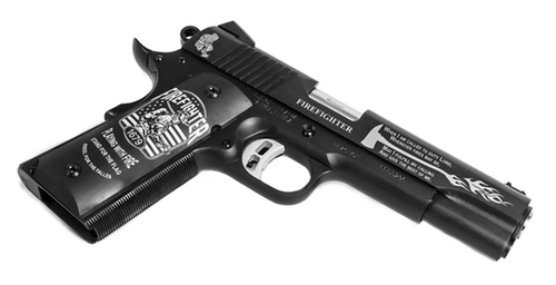 Fusion Reaction Firefighter Tribute .45 ACP, 5″ Barrel, Black, 8rd
