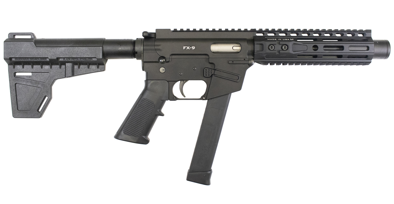 FX-9 9mm AR-Style Pistol with Stabilizing Arm Brace