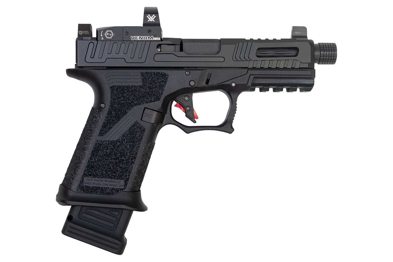FX19 9mm Hellfire Compact Pistol with Threaded Barrel and Vortex Venom Optic