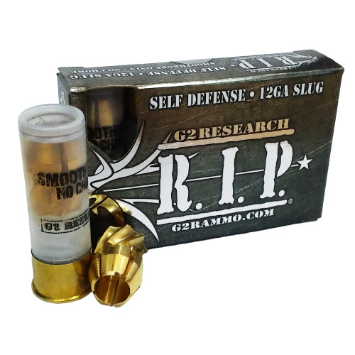 G2 Research RIP 12 Ga, 2.75″, 122gr, Brass Slug, 5rd Box