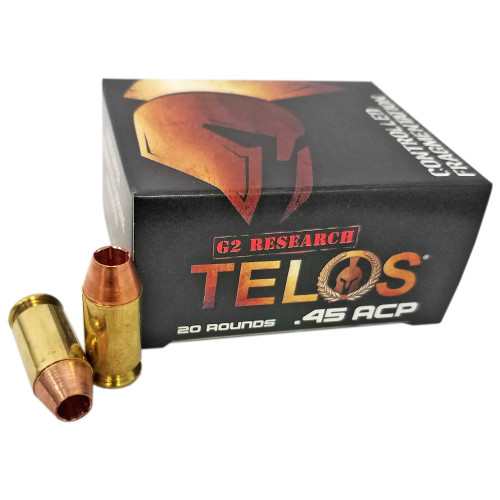 G2 Research Telos 45 ACP, 160gr, Lead Free Copper, 20rd Box