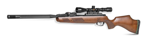 Gamo Swarm Bone Collector 22 Pellet, Checkered Beechwood, Includes 3-9x40mm Scope, 10rd