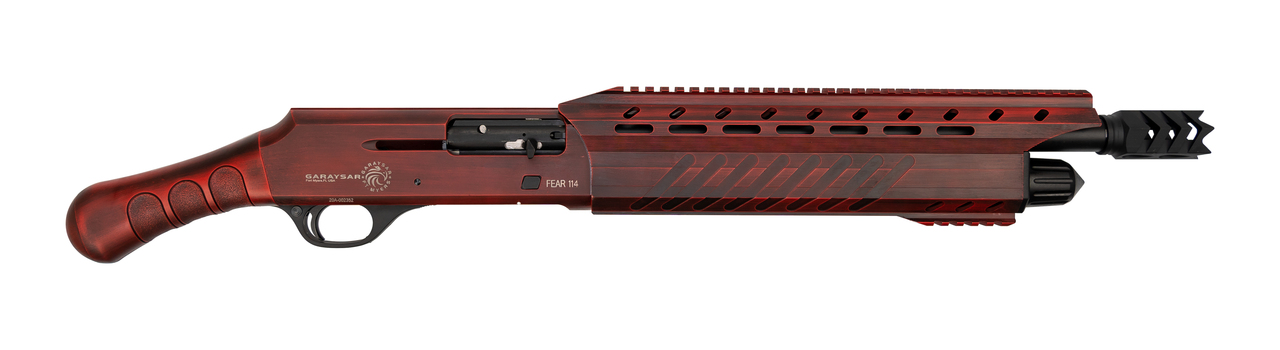 Garaysar FEAR-114 Shorty 12 Ga, 14″ Barrel, Red/Crimson, 5rd