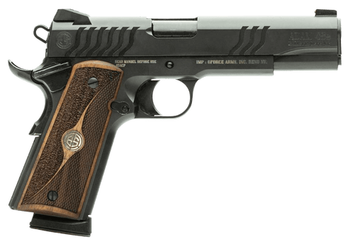 GForce Balistik Defense Adam 1911 45 ACP, 5″ Barrel, Black Cerakote, 8rd