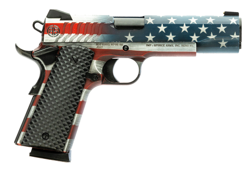 GForce Balistik Defense Adam 1911 45 ACP, 5″ Barrel, USA Flag Cerakote, 8rd