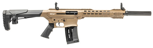 GForce GF-25 12 Ga, 3″ Chamber 18.5″ Barrel, Flat Dark Earth, Black Stock/Grip, 5rd