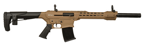 GForce GF25 12 Ga, 3″ Chamber 18.5″ Barrel, Flat Dark Earth, Black Furniture, 5rd