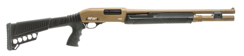 GForce GF2P 12 Ga, 3″ Chamber 20″ Barrel, Flat Dark Earth, Black Furniture, 7rd