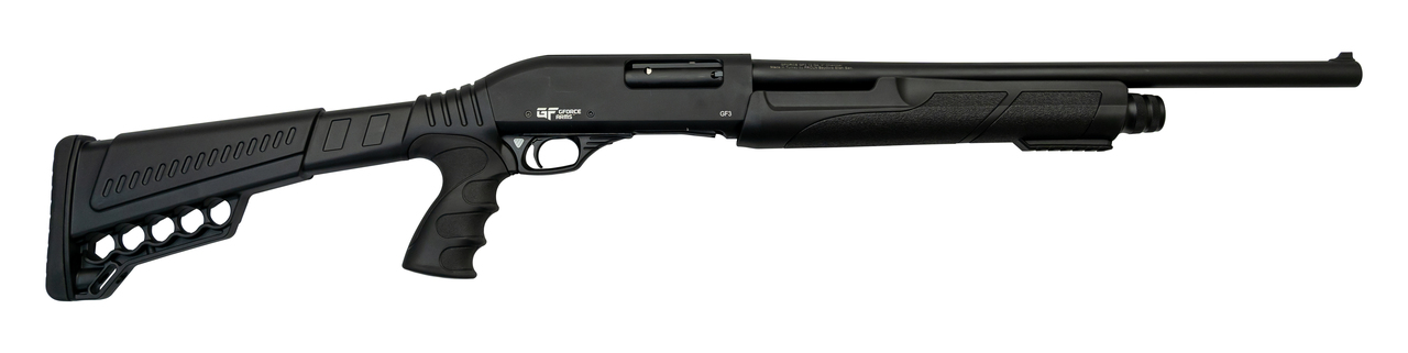 Gforce GFPG3 Pump-Action 12 Ga, 20″ Barrel, 3″, Pistol Grip, Polymer, Black, 4rd