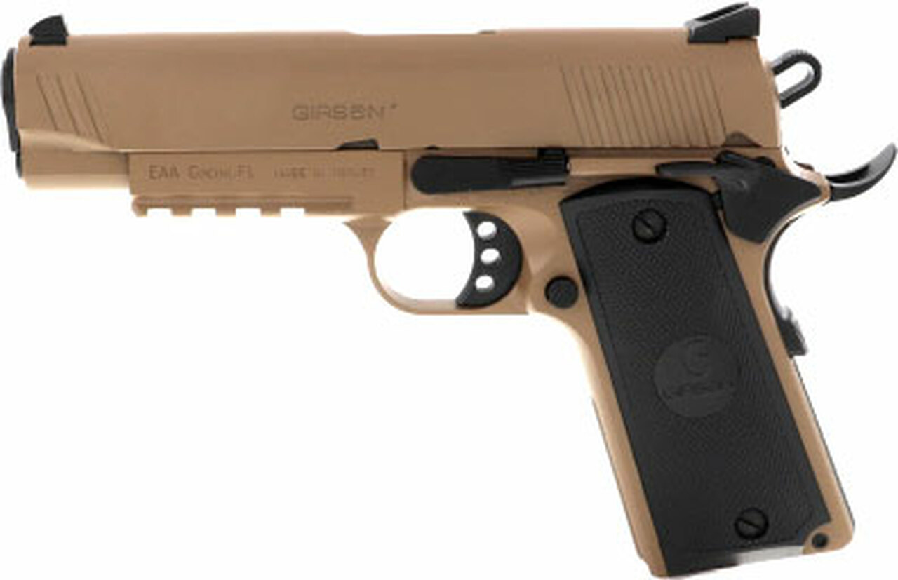 Girsan MC1911 Commander 9mm, 4.40″ Barrel, Novak Sights, Flat Dark Earth, 9rd
