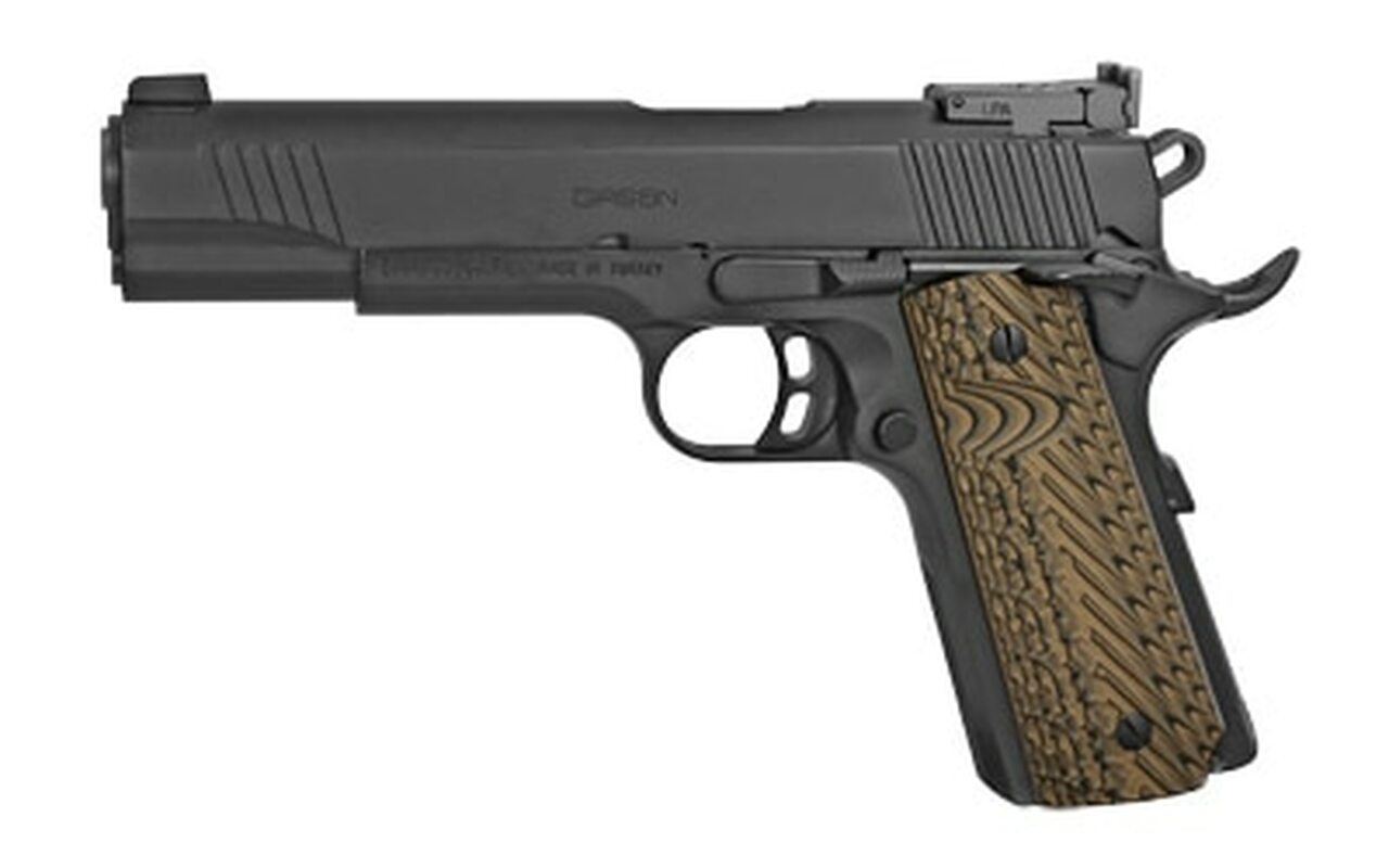 Girsan MC1911 Match 45 ACP, 5″ Barrel, Checkered Laminate Grip, 8rd