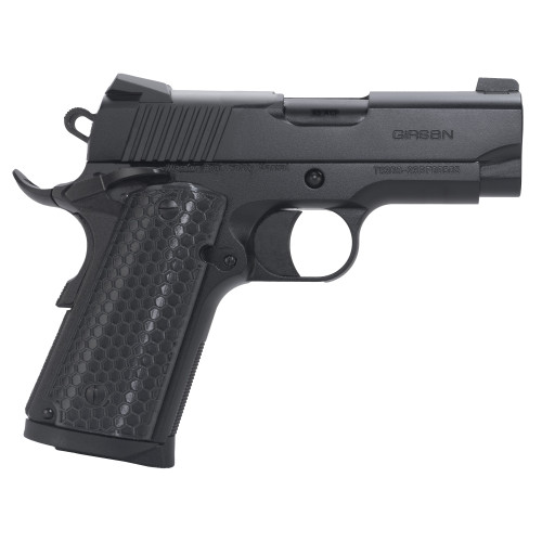 Girsan MC1911 SC Untouchable 45 ACP, 3.4″ Barrel, Black, G10 Grip, 6rd