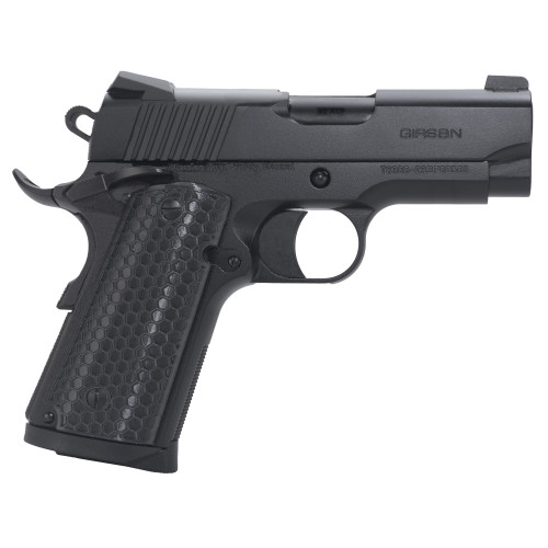 Girsan MC1911 SC Untouchable 9mm, 3.4″ Barrel, Black, G10 Grip, 7rd
