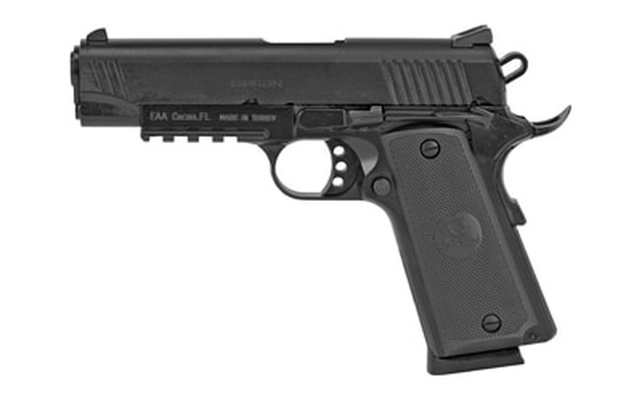 Girsan MC1911C, .45 ACP, 4.4″ Barrel, Fixed Novak Sights, Black, 8rd