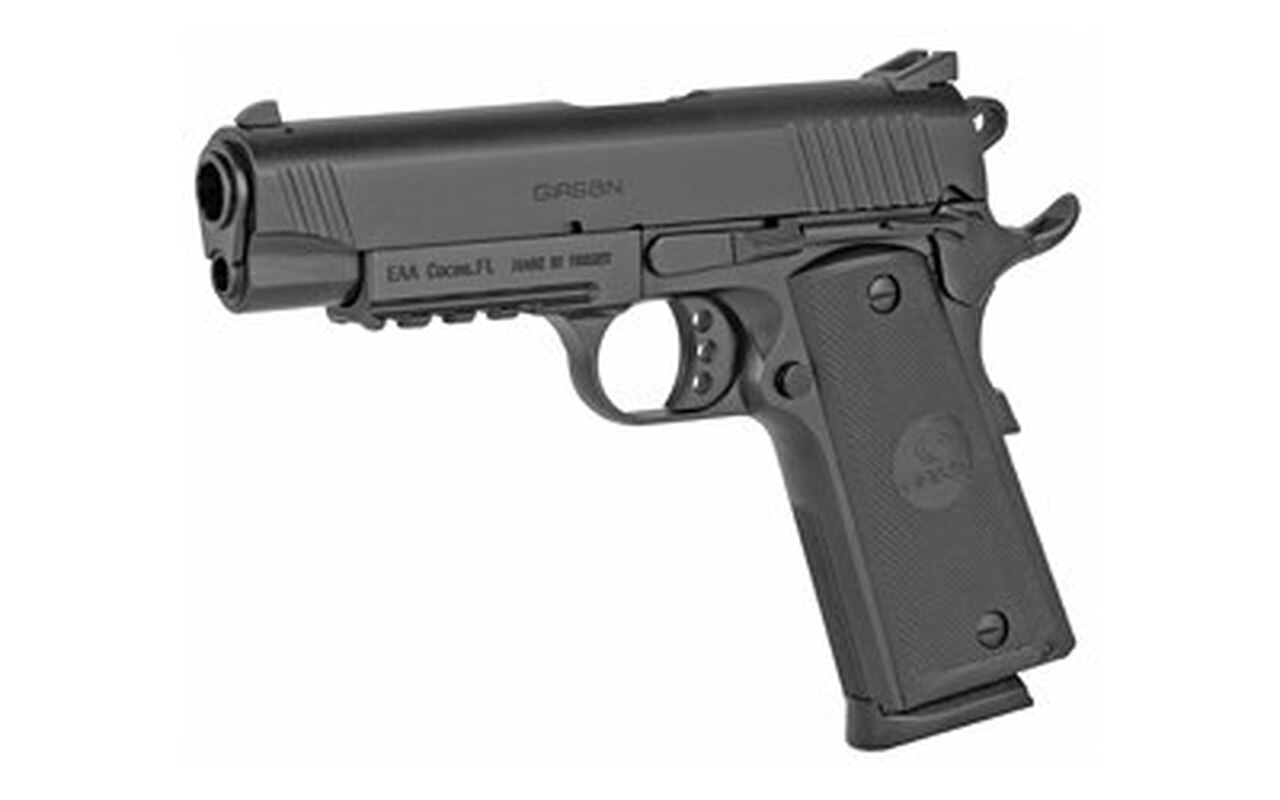 Girsan MC1911C, .45 ACP, 4.4″ Barrel, Fixed Novak Sights, Black, 8rd