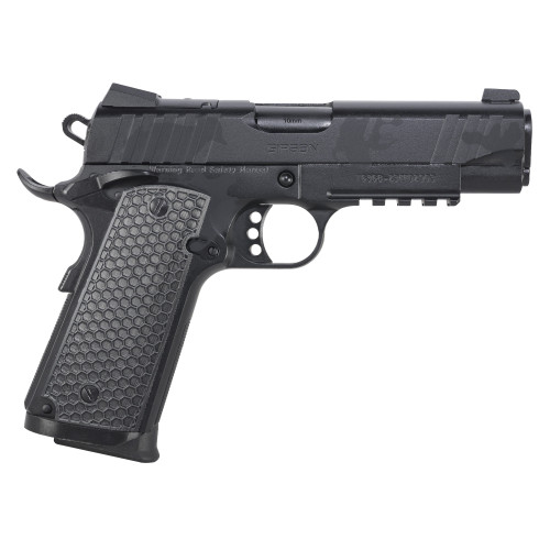 Girsan MC1911C Influencer 10mm, 4.4″ Barrel, Black Camo, 3-Dot Sights, 9rd