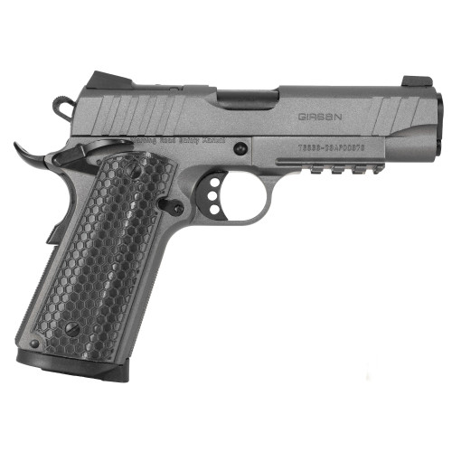 Girsan MC1911C Influencer 45 ACP, 4.4″ Barrel, Tungsten Gray Cerakote, 8rd