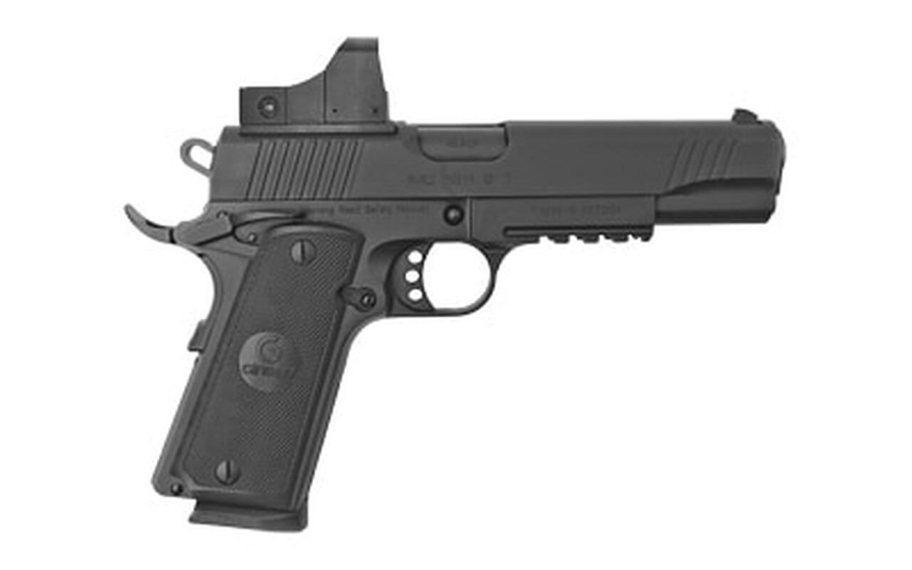 Girsan MC1911S .45 ACP, 5″ Barrel, 5 MOA Optic, Black, 8rd