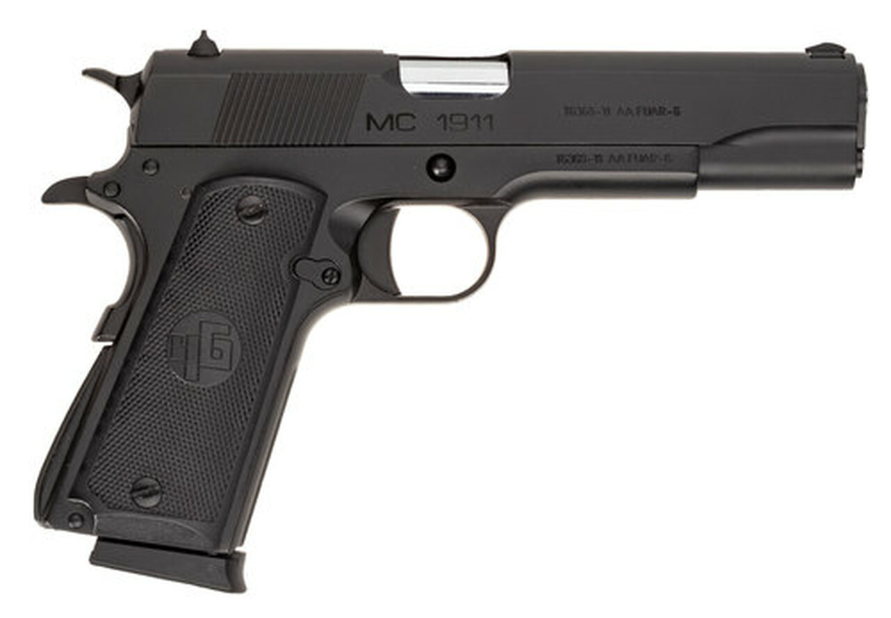 Girsan MC1911S, .45 ACP, 5″ Barrel, Fixed Novak Sights, Black, 8rd
