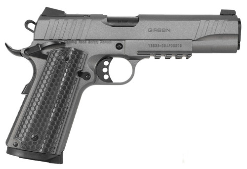 Girsan MC1911S Influencer 38 Super, 5″ Barrel, Gray Cerakote, Optic Ready, 9rd
