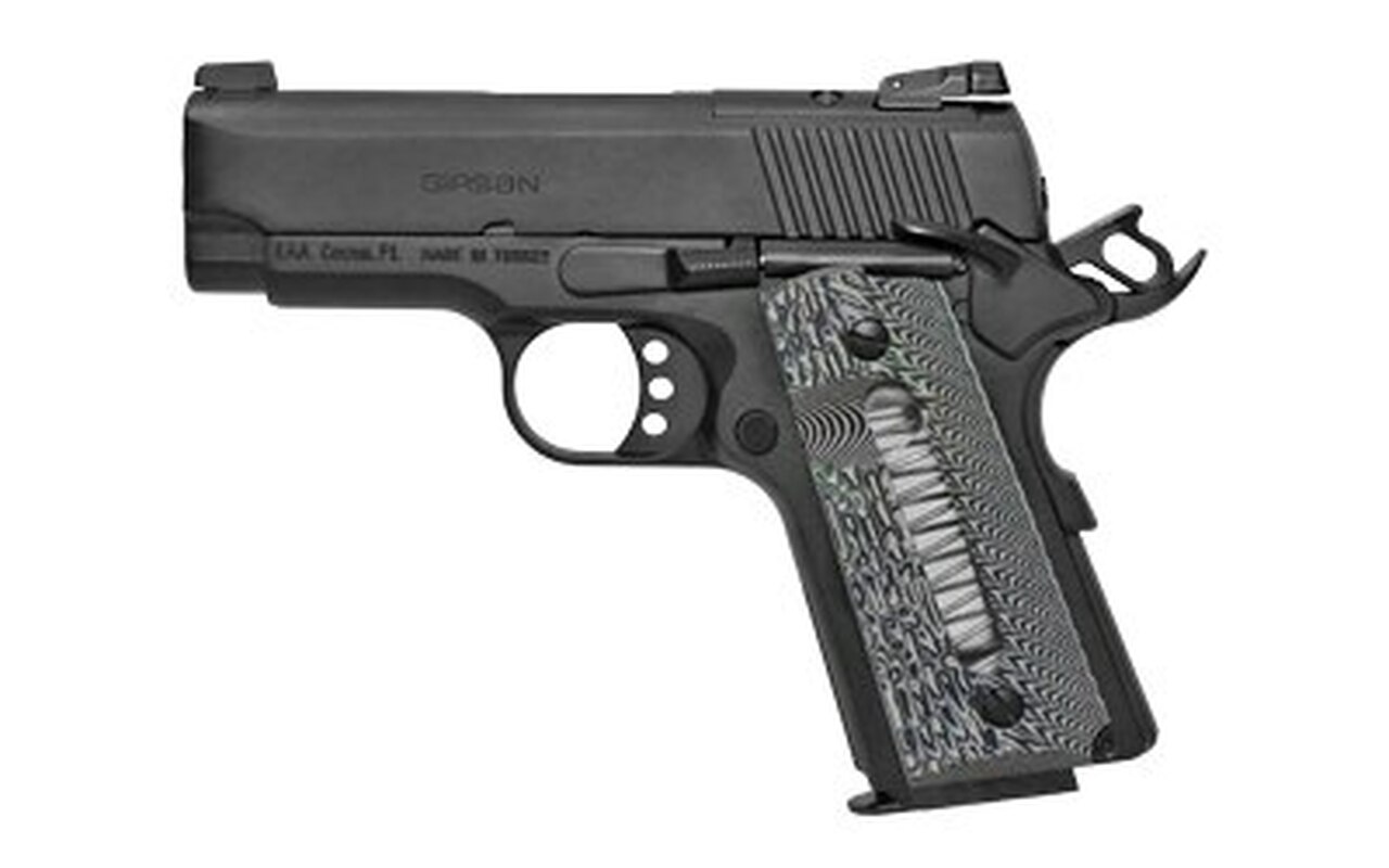 Girsan MC1911SC .45 ACP, 3.4″ Barrel, Optics Ready, G10 Grips, Black, 6rd