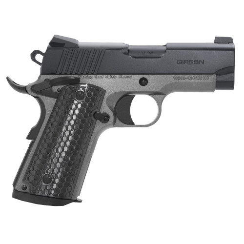 Girsan MC1911SC Untouchable 9mm, 3.4″ Barrel, Black/Silver, G10 Grips, 7rd