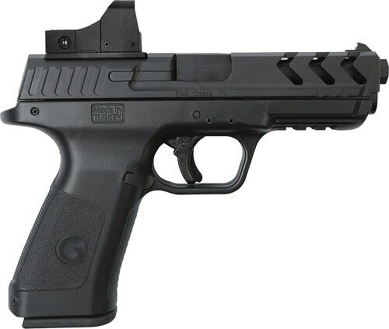 Girsan MC28SA 9MM 4.25″ Barrel With Optic, Black Polymer Frame, 15rd Mag