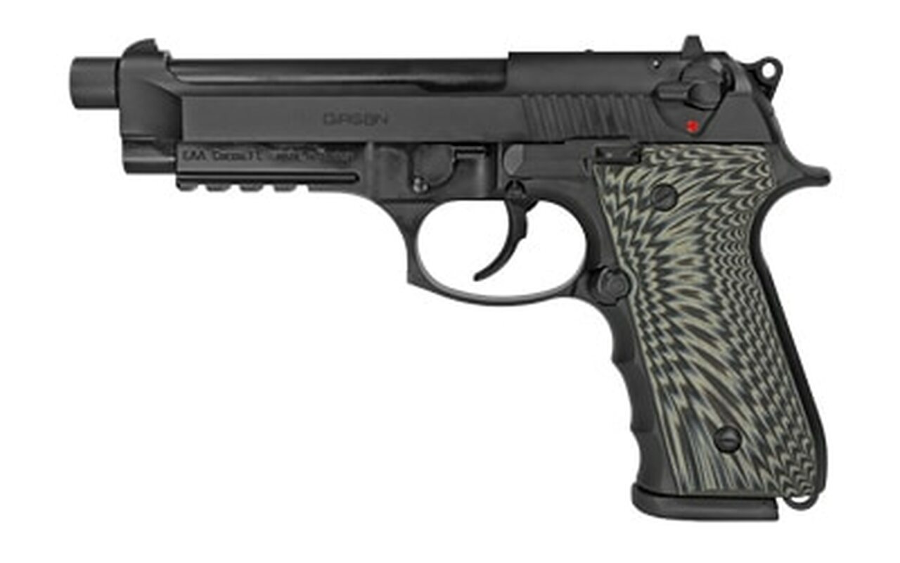 Girsan Regard MC 9mm, 5″ Threaded Barrel, Decocker, G10 Grips, Black, 18rd