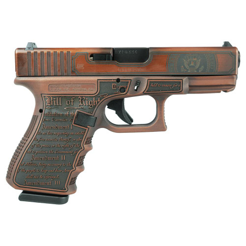 Glock 19 Gen 3 Custom 9mm, 4.01″ Barrel, “Trump 2024 Red”, 15rd