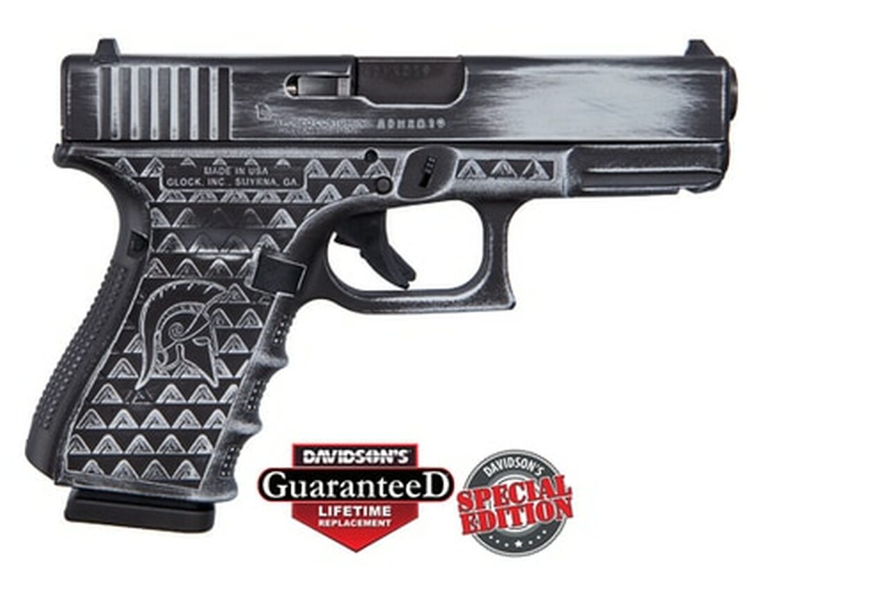 Glock 19 Gen 4 Battleworn Apollo Stipple Cerakote Finish 9mm 4″ Barrel 3x15rd Mags