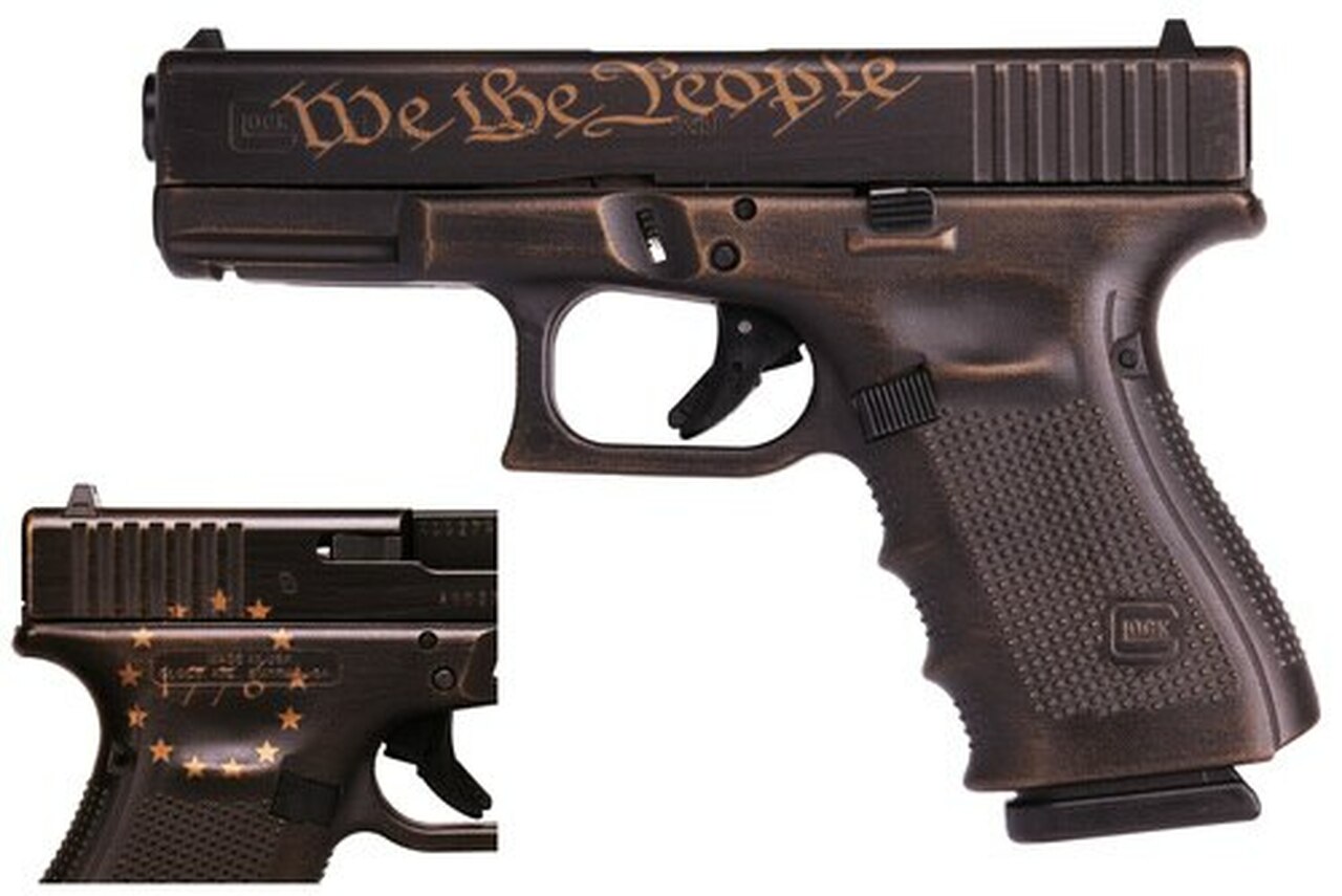 Glock 19 Gen 4 Preamble Special Edition We the People 1776 9mm, 3x15rd Mags