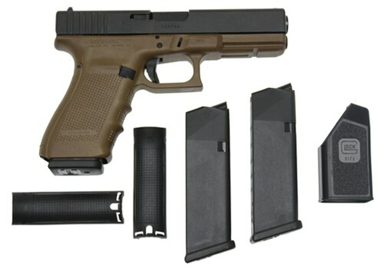 Glock 19, Gen4, 9mm, 15 Round Mags, FLAT DARK EARTH FRAME