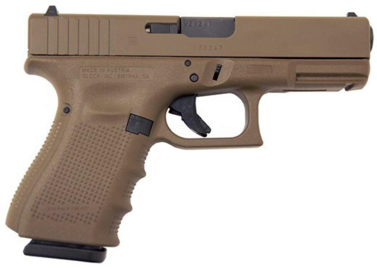 Glock 19 Gen4 Full FDE 9mm FS 15Rd