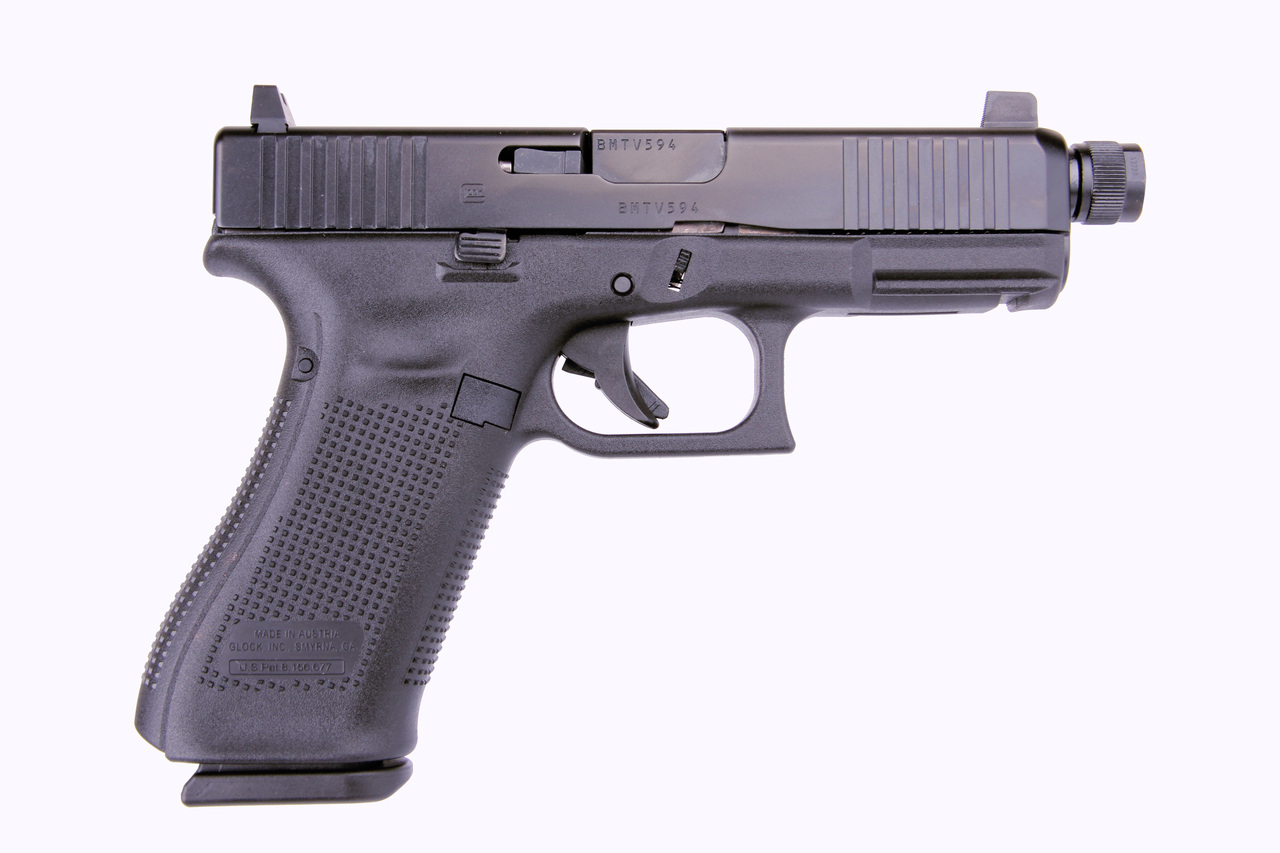 Glock 19 Gen5 9mm, 4″ Threaded Barrel, nDLC Finish, Suppressor FS, 3x 15rd