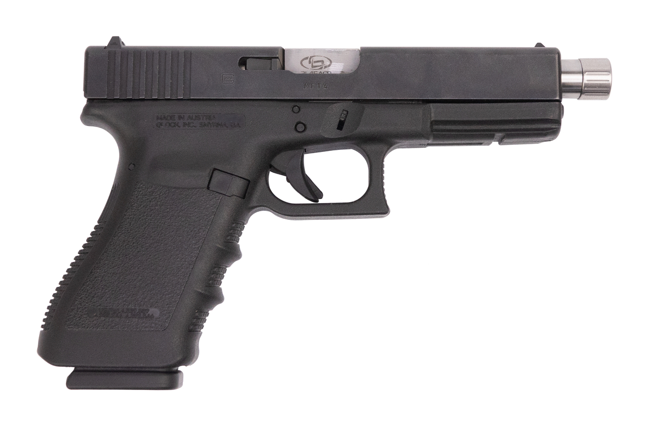 Glock 21 Gen3 Used .45 ACP, 4.6″ Threaded Barrel, Fixed Sights, Black, 13rd