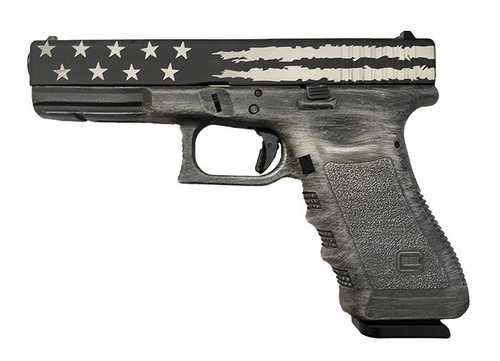 Glock 22 Gen 3 40 S&W, 4.49″ Barrel, Distressed Black Flag, 15rd
