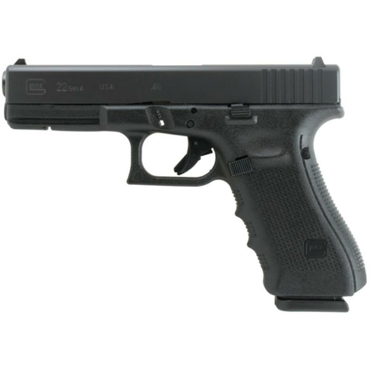 Glock 22 Gen4 .40 Smith & Wesson 4.49″ Barrel Fixed Sights 15 Rd Mag Made in USA