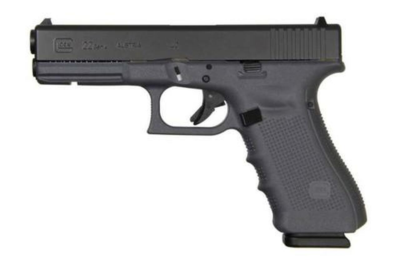 Glock 22 Gen4, .40S&W, 4.49″, 15rd, Gray Frame