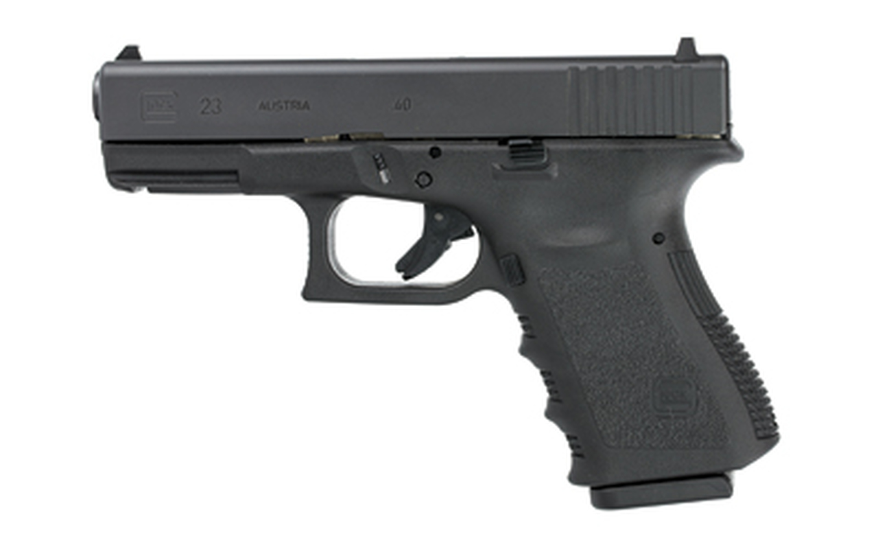Glock 23 .40 Smith & Wesson 4″ Barrel Black Finish Fixed Sights Refurbished 13rd